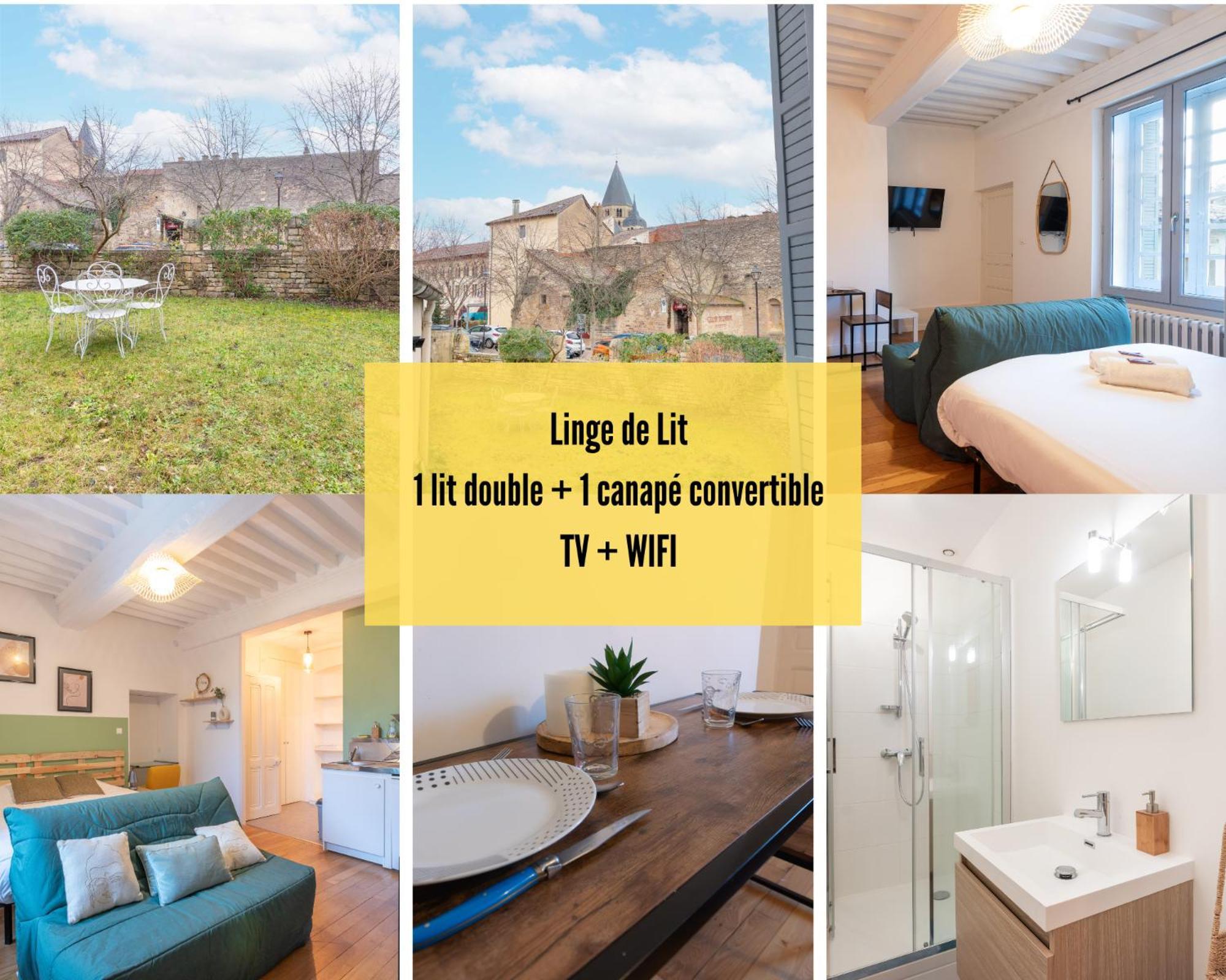 Cabana & La Place De L'Abbaye - Centre-Ville, Jardin Cluny Buitenkant foto